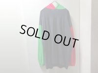 90'S SOSTANZA MULTI COLLAR L/S T-SHIRTS WITH HOODED（ソスタンツァ マルチカラー切替し仕様 フード付き 長袖 Tシャツ）MADE IN USA(L）
