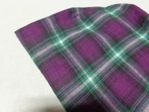 画像9: 90'S BILLABONG L/S GRAY DENIM SHIRTS WITH OMBRE CHECK PATTERN FLANNEL HOODED（ビラボン オンブレチェック柄フランネルフード付き 長袖 灰デニム シャツ）（L）