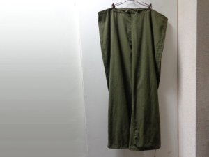 画像1: 64'S U.S. ARMY GAS PROTECTIVE COTTON EASY PANTS（1964年製 U.S. アーミー ガス プロテクティブ コットン イージーパンツ）（M）