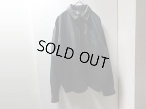 画像1: 00'S RALPH LAUREN LAMB LEATHER SWING TOP（ラルフローレン ラムレザー 羊革 スウィングトップ）黒（L）