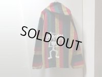 80〜90'S OLD STUSSY RASTA COLORS MEXICAN RAG PARKA(オールド ステューシー ラスタカラー メキシカンラグ パーカー)BOOTLEG（XL）