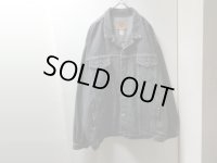 90'S OLD GAP BLACK DENIM TRACKER JACKET（オールド ギャップ 先染め仕様黒デニム トラッカー ジャケット）MADE IN USA（XL）