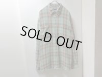 90〜00'S OLD STUSSY CHECK PATTERN L/S FLANNEL SHIRTS（オールド ステューシー チェック柄 長袖 フランネルシャツ）紺タグ（L）