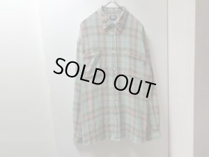 画像1: 90〜00'S OLD STUSSY CHECK PATTERN L/S FLANNEL SHIRTS（オールド ステューシー チェック柄 長袖 フランネルシャツ）紺タグ（L）
