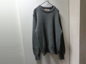 画像1: 80'S OLD BANANA REPUBLIC MIDDLE-GAUGE WOOL KNIT SWEATER（オールド バナナリパブリック ネップ入り ミドルゲージ仕様 ウール ニット セーター）MADE IN USA（L）