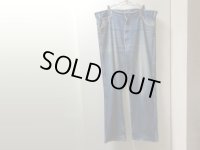 00'S Dickies 5POCKETS INDIGO DENIM PANTS（ディッキーズ 5ポケット仕様 インディゴデニム パンツ）ヒゲ + 縦落ち（実寸W40 × L31.5）