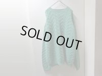 90'S SAKS FIFTH AVENUE PURE CASHMERE LOW-GAUGE CABLE KNIT SWEATER（サクス フィフス アベニュー 100％カシミア ロウゲージ 縄編み仕様 セーター）（XL）