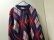 画像2: 60'S DAMON ARGYLE PATTERN CREW-NECK MOHAIR KNIT SWEATER（デイモン アーガイル柄 クルーネック仕様 モヘア ニット セーター）毛足長め(M)