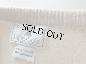 画像3: 90'S Carroll & C0. CREW-NECK HI GAUGE CASHMERE KNIT SWEATER（キャロル & カンパニー. クルーネック仕様 ハイゲージ カシミア ニット セーター）MADE IN SCOTLAND（L）