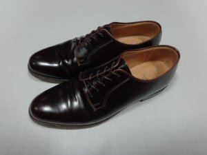 画像1: BROOKS BROTHERS PEAL & CO PLAIN TOE CORDOVAN LEATHER SHOES（ブルックスブラザーズ ピール & カンパニー プレーントゥ仕様 コードヴァン 本革 シューズ）MAEDE IN ENGLAND（US9．5-D）