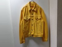 80'S Levi's 70506 YELLOW DENIM TRACKER DENIM JACKET（リーバイス 70506 黄デニム トラッカー ジャケット）MADE IN USA（L）