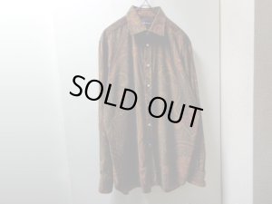 画像1: 00'S RALPH LAUREN PURPLE LABEL PAISLEY PATTERN L/S CORDUROY SHIRTS（ラルフローレン パープルレーベル ペイズリー柄 長袖 コーデュロイ シャツ）MADE IN ITALY（16）