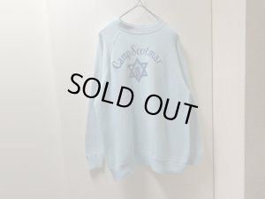 画像1: 60'S UNKNOWN CREW-NECK OLD SWEAT（2段油性プリント入り クルーネック仕様 オールド スウェット）（L位）