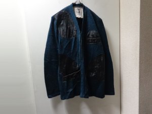 画像1: 80'S bob allen SHOOTING WOOL × ACRYLIC KNIT CARDIGAN（ボブアレン シューティング仕様 ウール × アクリル混紡 ニット カーディガン）ロケット型TALONジップ付き（42）