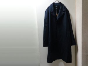 画像1: NEW A.P.C. WOOL × ACRYLIC CHESTERFIELD COAT(新品 アーペーセー ウール × アクリル混紡 チェスターフィールドコート)MADE IN ROMANIA(XXL)