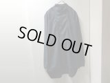 ANN DEMEULEMEESTER BAND COLLAR L/S COTTON SHIRTS（アンドゥムルメステール 織り柄入り バンドカラー 長袖 コットン シャツ）MADE IN PORTUGAL （M）