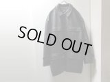 CELINE GOATSKIN? LEATHER HALF COAT WITH WOOL LINER（セリーヌ ウール混紡裏地付き ゴートスキン ヤギ革? ハーフ丈仕様 コート）MADE IN FRANCE(52)　