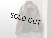 00'S OLD GAP LEATHER TRACKER JACKET（オールド ギャップ 本革仕様 レザー トラッカージャケット）（XXL）