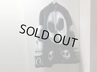 90'S THE NIGHTMARE BEFORE CHRISTMAS JACK ZIP UP WOOL KNIT PARKA（ナイトメアー ビフォア クリスマス ジャック ジップアップ仕様 ウール ニット パーカー）MADE IN ECUADOR（L）