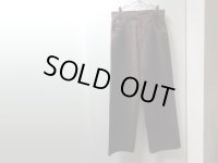 90'S SOLO BAGGY FIT BROWN DENIM PANTS（USA製 ソロ 土管型 バギー仕様 こげ茶 デニム パンツ）DEAD STOCK（実寸W32 × L31）