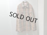 70'S JC Renney BIG MAC CHECK PATTERN L/S HEAVEY FLANNEL SHIRTS（JCペニー ビッグマック チェック柄 長袖 ヘヴィー フランネル シャツ）（XL）