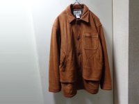 80'S L．L．Bean NUBUCK LEATHER HUNTING JACKET WITH THINSULATE LINER（L．L．ビーン シンサレート中綿仕様 ヌバック 本革 ハンティング ジャケット）MADE IN USA（M）