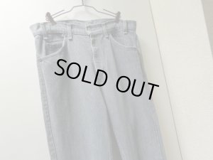 画像2: 80'S Levi's 40505 0240 STRIPE PATTERN BLACK DENIM PANTS（リーバイス 40505 0240 織りストライプ柄 先染め 黒デニム パンツ）MADE IN USA（実寸W33 × L31.5）