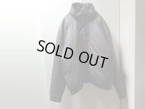 画像1: 80〜90'S Eddie Bauer LEATHER DOWN JACKET(エディーバウアー 本革 レザー ダウン ジャケット）黒タグ（XL）