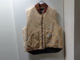 90'S carhartt DUCK VEST WITH QUILTING LINER（カーハート キルティング裏地 ＋ 中綿入り ダックベスト）MADE IN USA（XL）