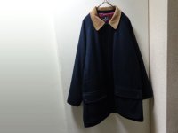 90'S NORDSTROM MELTON HALF COAT WITH QUILTING LINER(ノードストローム 中綿入りキルティング裏地付き ハーフ丈仕様コート)NON WASH(M)