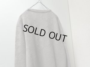 画像8: 00'S bloomingdale's LOW-GAUGE CASHMEREE KNIT SWEATER（ブルーミングデールズ ローゲージ仕様 織り柄入り カシミア ニット セーター）（L）