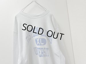 画像2: 80'S Champion REVERSE WEAVE CREW-NECK SWEAT（チャンピオン リバースウィーブ 3段油性プリント入り クルーネック仕様 スウェット）MADE IN USA（XL）