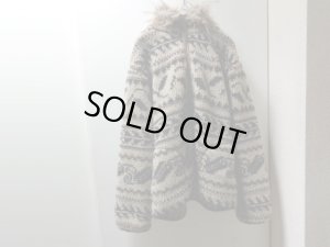 画像1: 00'S RRL REPEATING PATTERNE ZIP UP PILE FLEECE JACKET WITH HOODED（ダブルアールエル 総柄仕様 フード付き ジップアップ パイル フリース ジャケット）（L）