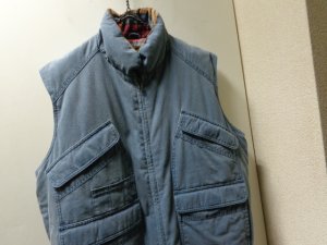 画像2: 80〜90'S Eddie Bauer DUCK DOWN VEST(エディーバウアー ダック素材 ダウンベスト）黒タグ（L位）