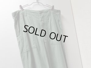 画像2: 72'S U.S. ARMY COTTON SATEEN BAKER PANTS（1972年製 U.S. アーミー コットンサテン ベイカーパンツ）OG-107（実寸W33 × L30）