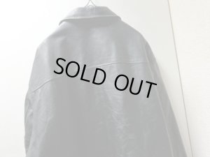 画像11: 00'S OLD GAP LEATHER SPORTS JACKET（オールド ギャップ 本革 レザー スポーツ ジャケット）黒（XL）