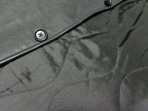 画像9: 00'S OLD GAP LEATHER CAR COAT（オールド ギャップ レザー 本革仕様 中綿入り カーコート）黒(L)　