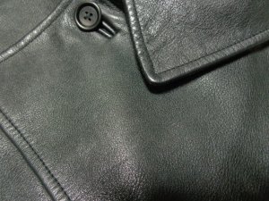 画像4: 00'S OLD GAP LEATHER CAR COAT（オールド ギャップ レザー 本革仕様 中綿入り カーコート）黒(L)　