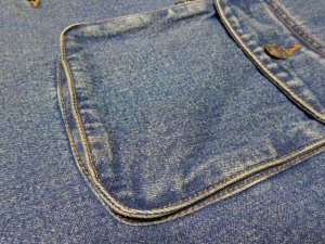 画像6: 90'S Levi's 72627-4891 INDIGO DENIM COVER ALL（リーバイス 72627-4891 インディゴデニム カバーオール）総柄仕様裏地付き（L）