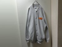 90'S Champion REVERSE WEAVE FULL SNAP SWEAT CARDIGAN (チャンピオン リバースウィーブ 刺繍ロゴ入り フルスナップ仕様 スウェット カーディガン)MADE IN USA（XL）