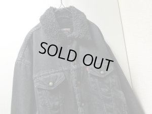 画像2: 90'S Levi's 70629-4159 BLACK DENIM BOA JACKET（リーバイス 70629-4159 黒デニム ボア ジャケット）MADE IN USA（M）