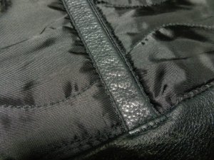 画像10: 00'S OLD GAP LEATHER CAR COAT（オールド ギャップ レザー 本革仕様 中綿入り カーコート）黒(L)　