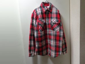画像1: 80'S BIG MAC CHECK PATTERN L/S HEAVEY FLANNEL SHIRTS WITH QUILTING LINER（ビッグマック キルティング裏地付き ブロックチェック柄 長袖 ヘヴィー フランネルシャツ）MADE IN USA（M）