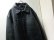 画像2: 00'S OLD GAP LEATHER CAR COAT（オールド ギャップ レザー 本革仕様 中綿入り カーコート）黒(L)　 (2)