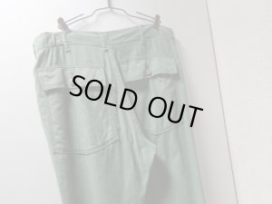 画像9: 72'S U.S. ARMY COTTON SATEEN BAKER PANTS（1972年製 U.S. アーミー コットンサテン ベイカーパンツ）OG-107（実寸W33 × L30）