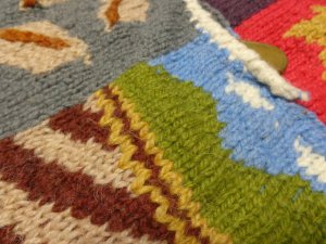 画像10: 90'S EXPRESS TOTAL PATTERN HEAVEY WOOL KNIT ECUADOR CARDIGAN（エクスプレス 総柄仕様 ヘヴィー ウール ニット エクアドル カーディガン）HAND KNIT（XL位）