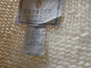 画像3: 90'S EXPRESS TOTAL PATTERN HEAVEY WOOL KNIT ECUADOR CARDIGAN（エクスプレス 総柄仕様 ヘヴィー ウール ニット エクアドル カーディガン）HAND KNIT（XL位）