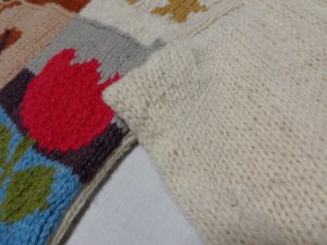 画像6: 90'S EXPRESS TOTAL PATTERN HEAVEY WOOL KNIT ECUADOR CARDIGAN（エクスプレス 総柄仕様 ヘヴィー ウール ニット エクアドル カーディガン）HAND KNIT（XL位）