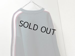 画像8: 90'S RUSSELL CREW-NECK BLACK SWEAT（ラッセル 袖ライン入り クルーネック仕様 黒 スウェット）MADE IN USA（L）　