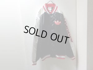画像1: 80'S adidas NYLON SATEN STADIUM JACKET（アディダス 中綿入り ナイロン サテン スタジアム ジャケット）RUN DMC（M）